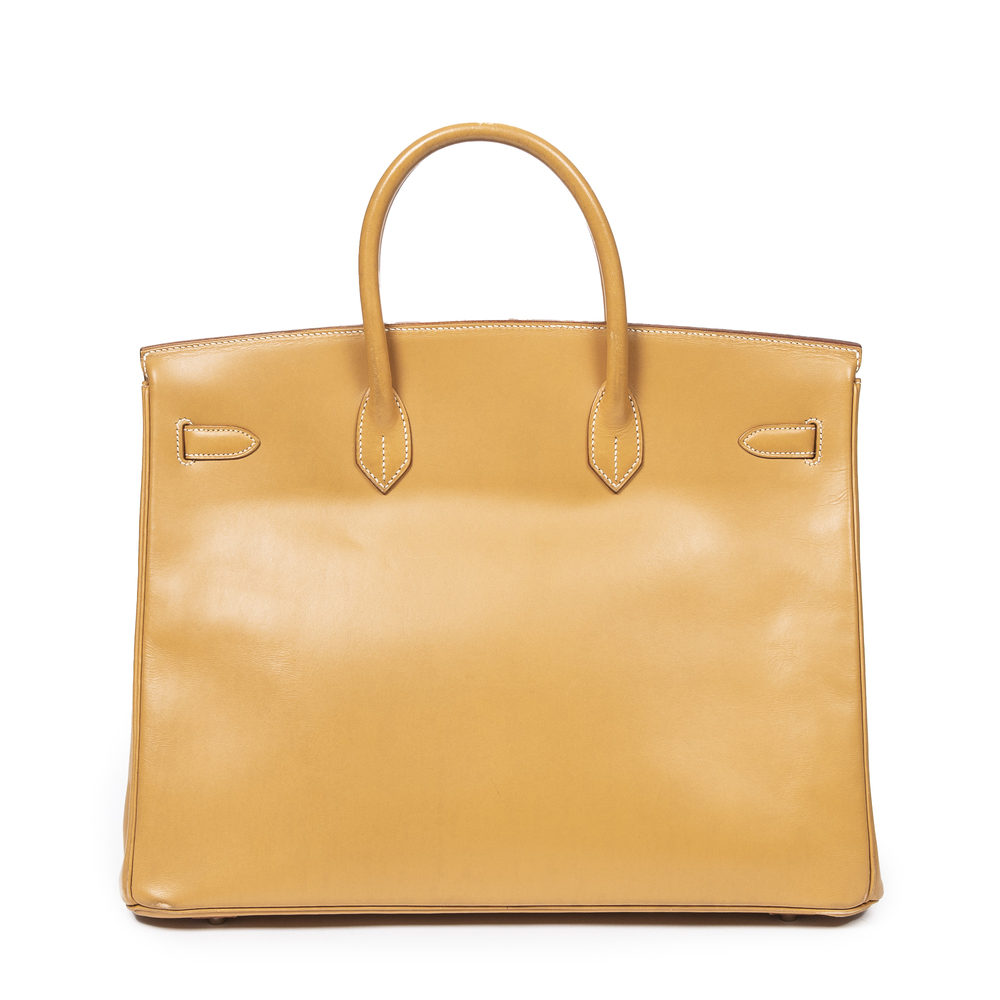 Hermes Birkin 40 in Curry Yellow Chamonix Leather - Picture 6 of 9